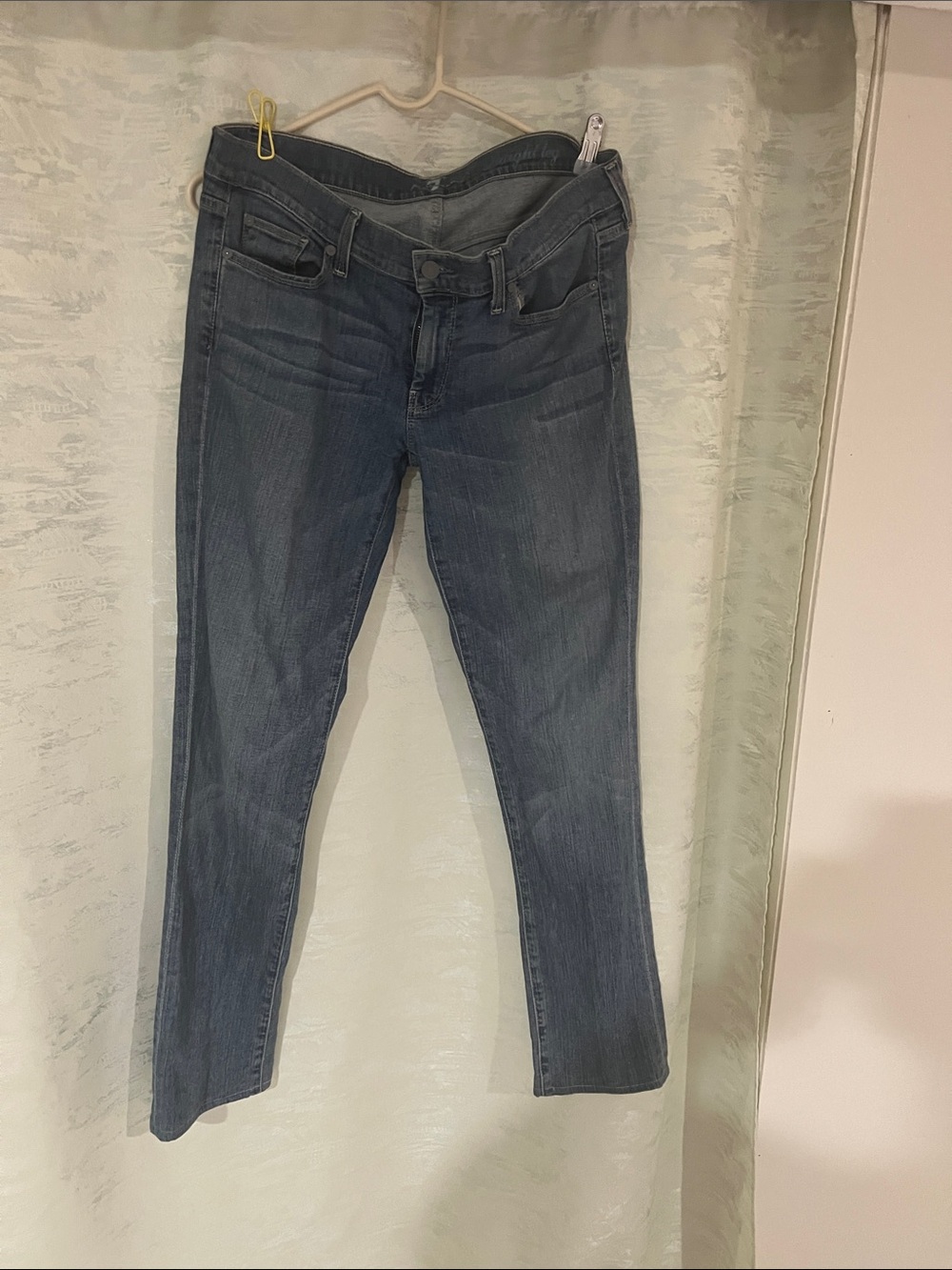 7 For All Mankind Women's Medium Blue Skinny Jeans